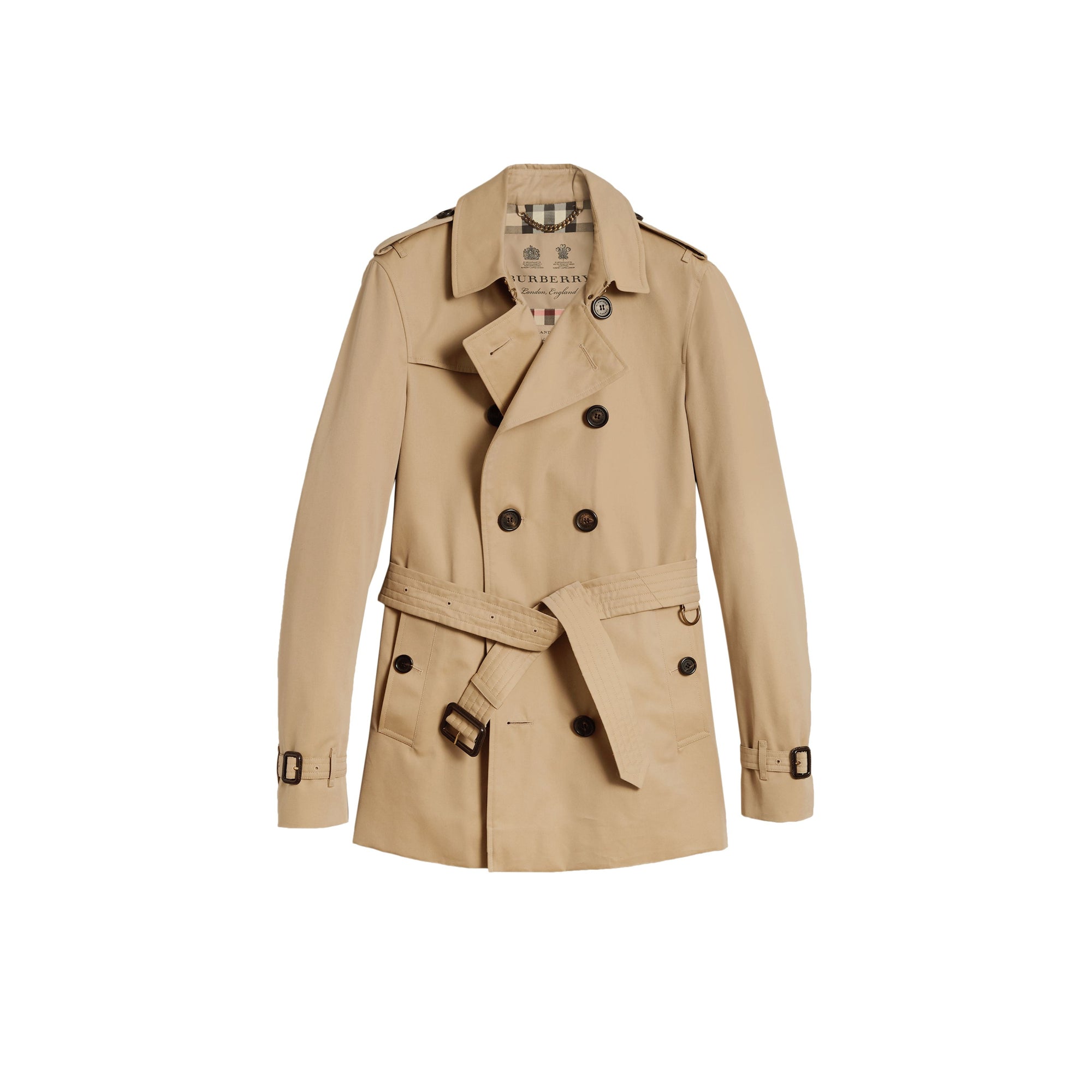 첼시 - 쇼트 트렌치코트 허니