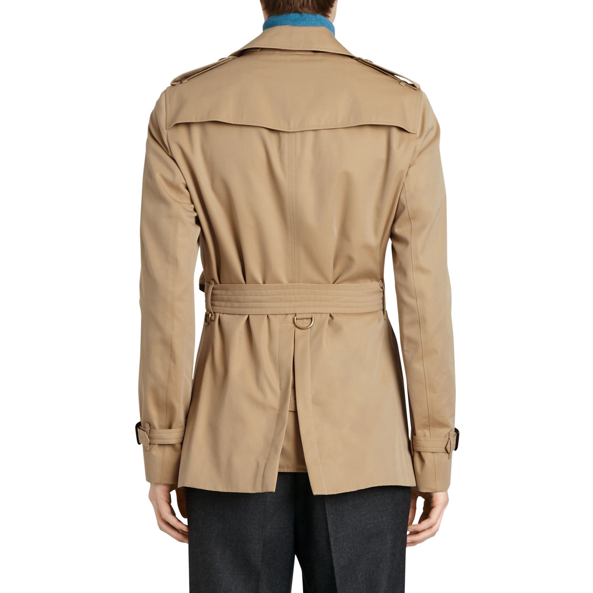 첼시 - 쇼트 트렌치코트 허니