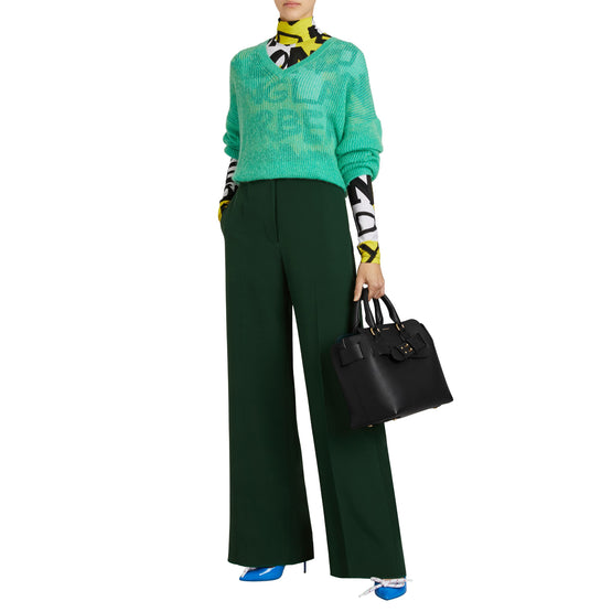 스몰 가죽 벨트 백 블랙