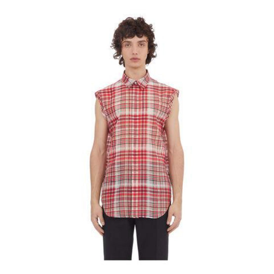 Sport shirt with short sleeves (RED-WHITE)
