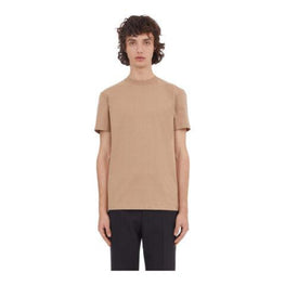 Short sleeves Tee-shrit (BEIGE-WHITE)