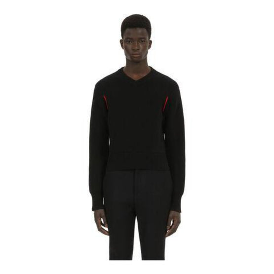 Long sleeves V-neck (BLACK)