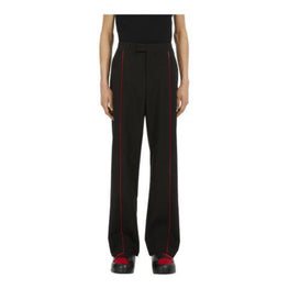 Trousers with pleats (BLACK)