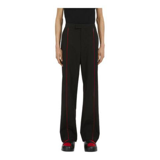 Trousers with pleats (BLACK)