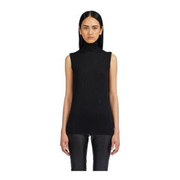 Without sleeves Mock-neck