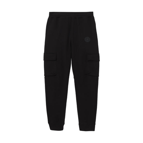 포켓 디테일 코튼 저지 트랙 팬츠 블랙