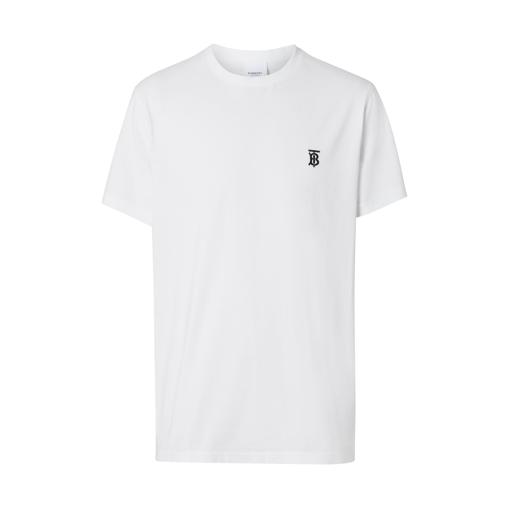 모노그램 모티프 코튼 티셔츠 화이트