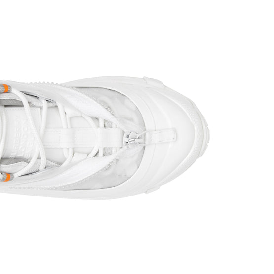 나일론 스웨이드 아서 스니커즈 화이트