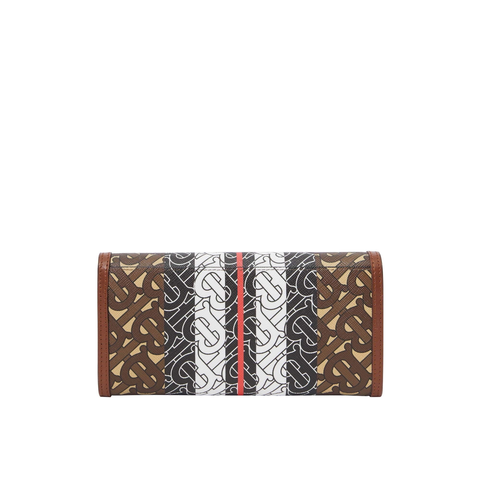 모노그램 스트라이프 장지갑 브라이들 브라운