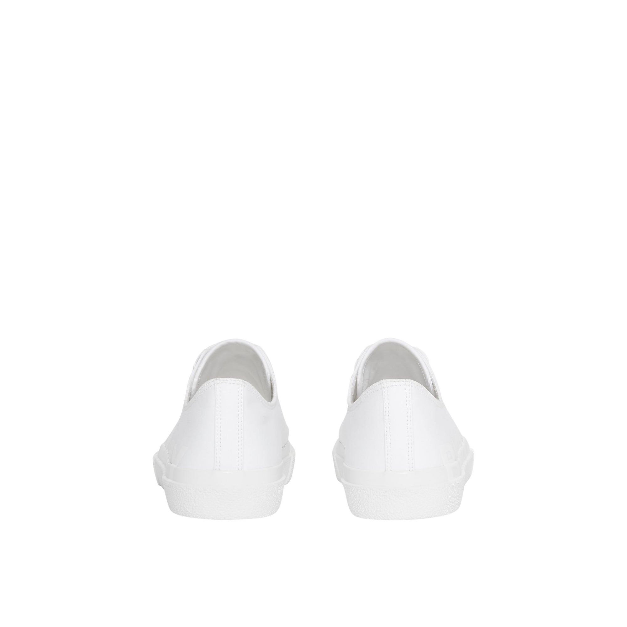 로고 프린트 코튼 개버딘 스니커즈 옵틱 화이트