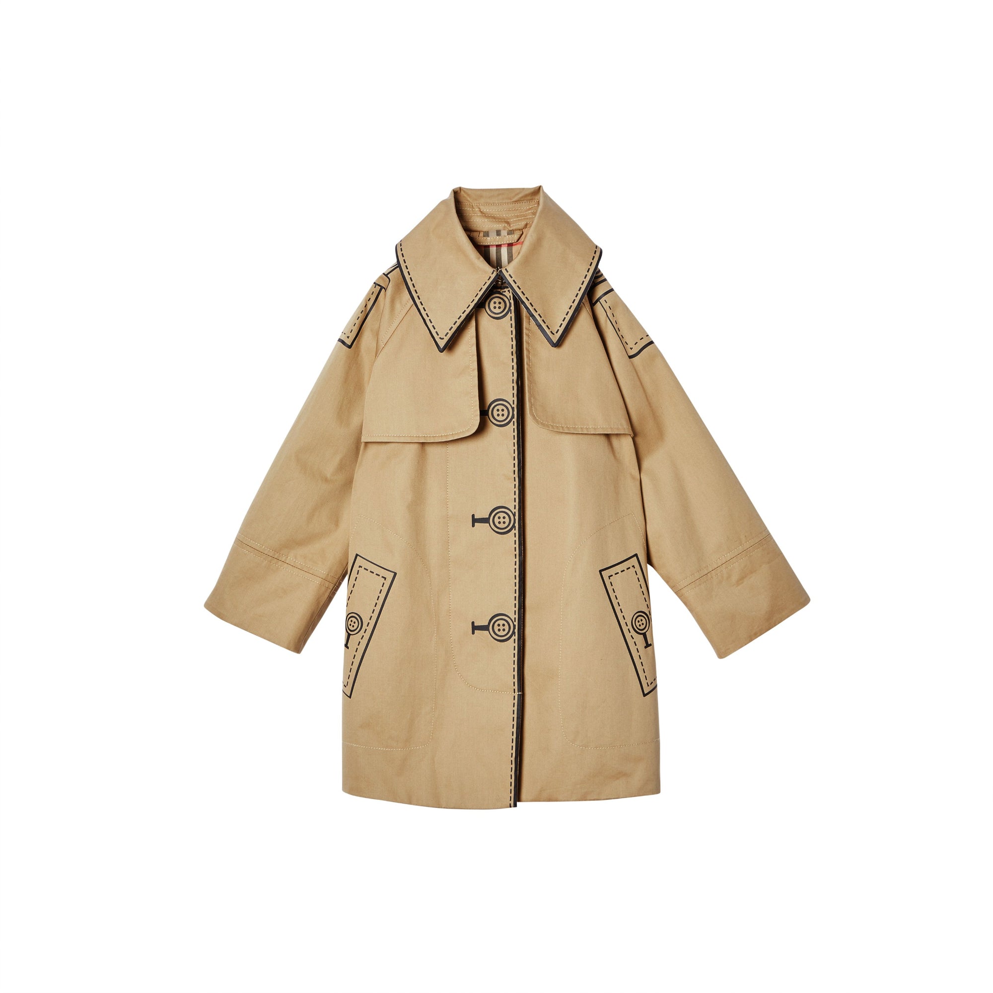 트롱프뢰유 코튼 스윙 코트 허니