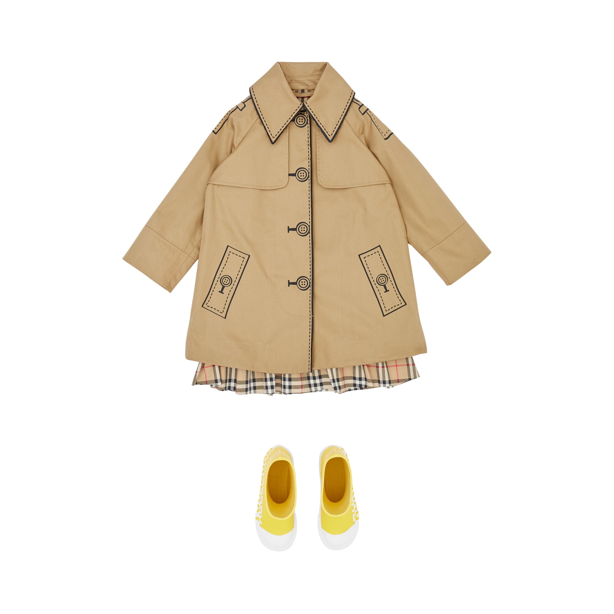 트롱프뢰유 코튼 스윙 코트 허니