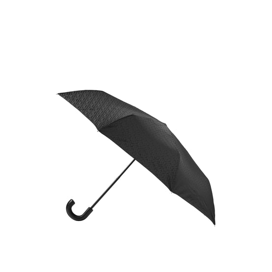 모노그램 프린트 접이 우산 블랙