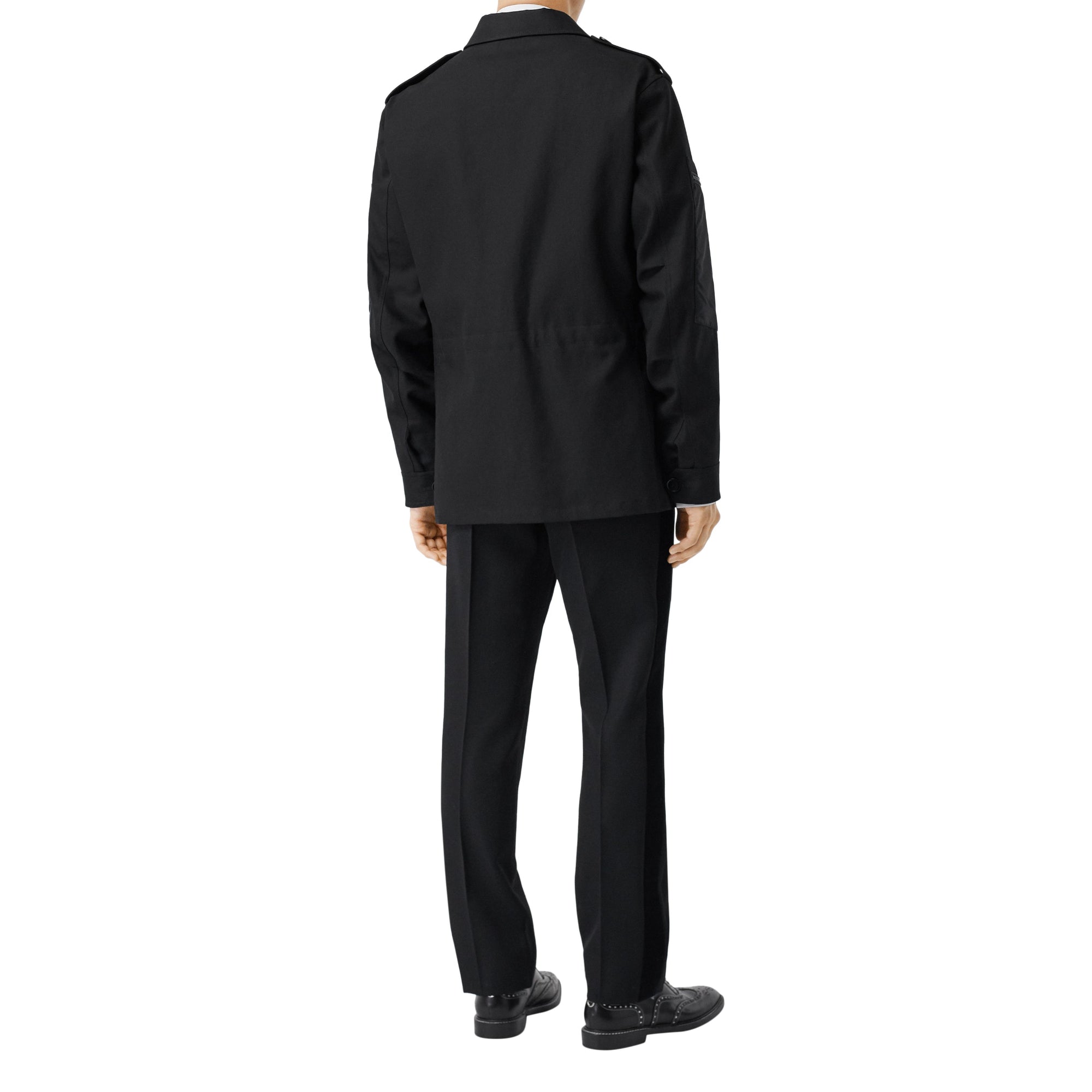 코튼 개버딘 필드 재킷 블랙