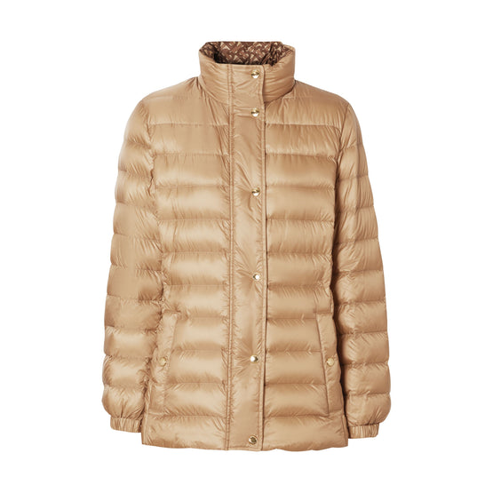 모노그램 프린트 라이닝 라이트 퍼퍼 재킷