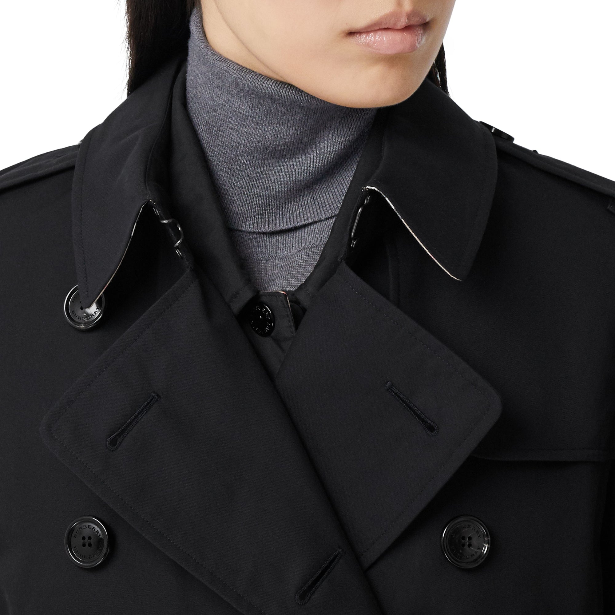 롱 켄징턴 헤리티지 트렌치코트 미드나이트