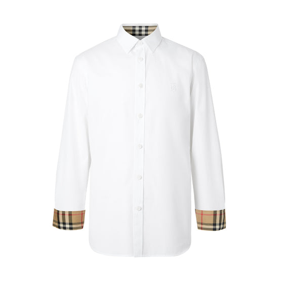 스트레치 코튼 셔츠 화이트