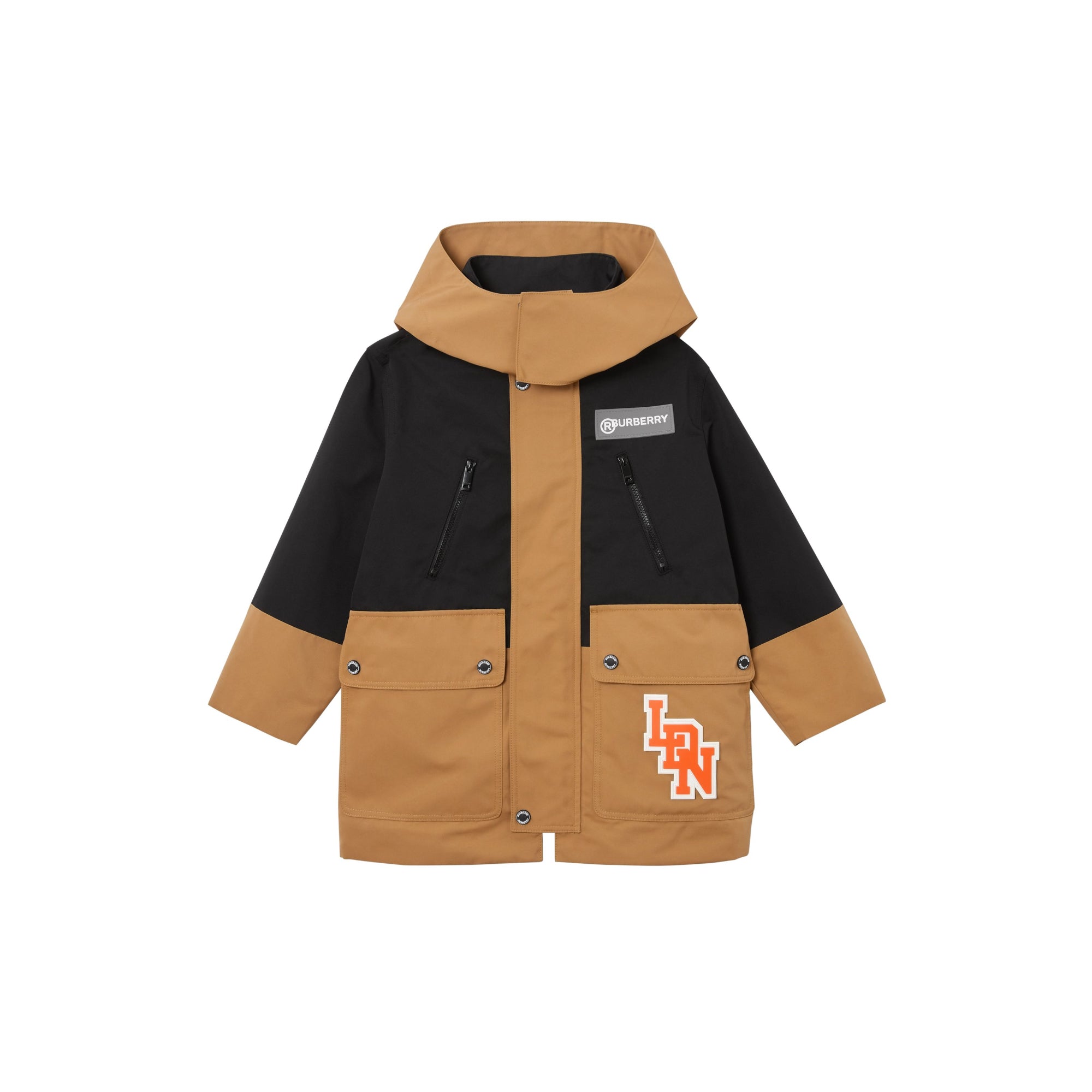 디태처블 아이콘 스트라이프 워머 투톤 코트 앤티크 옐로