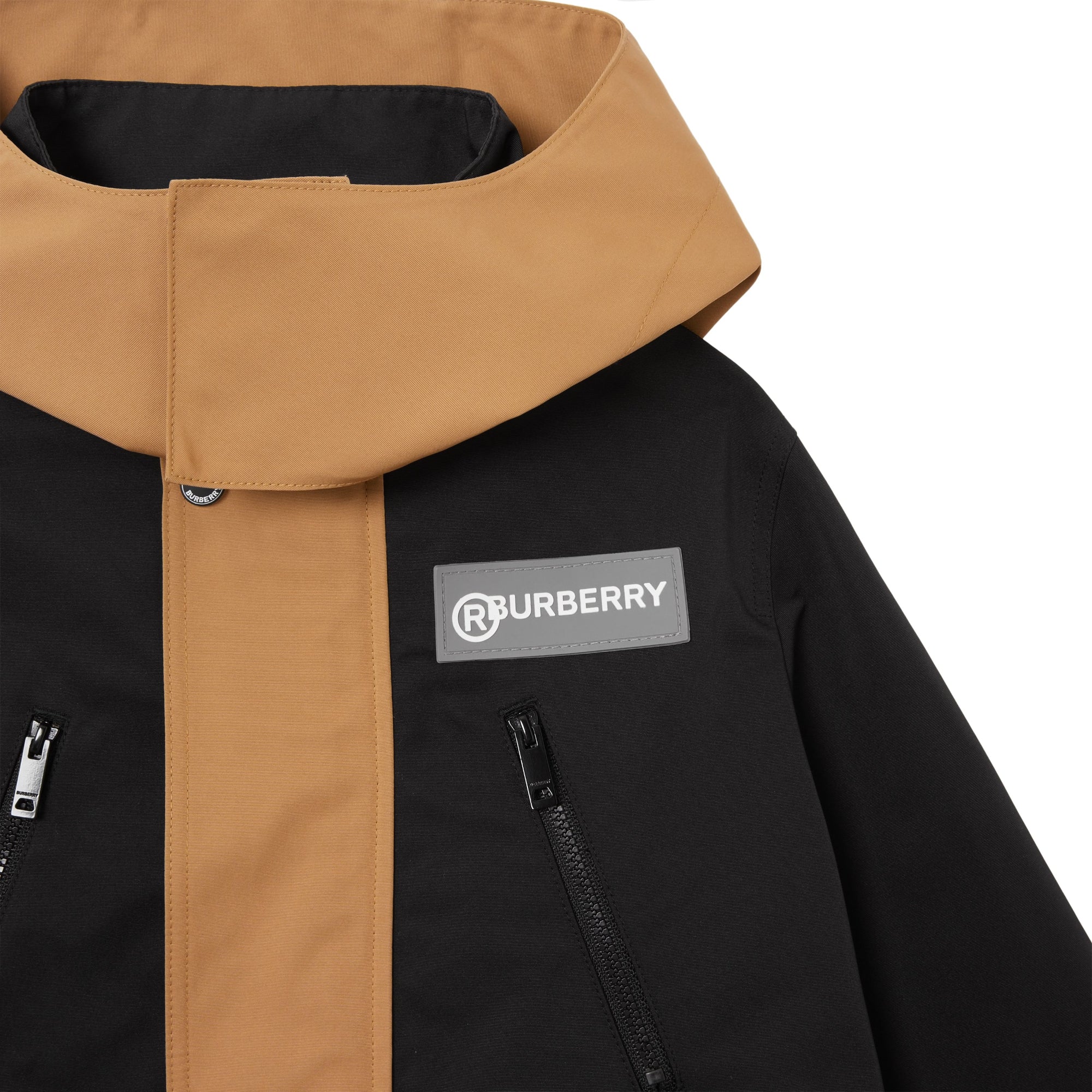 디태처블 아이콘 스트라이프 워머 투톤 코트 앤티크 옐로