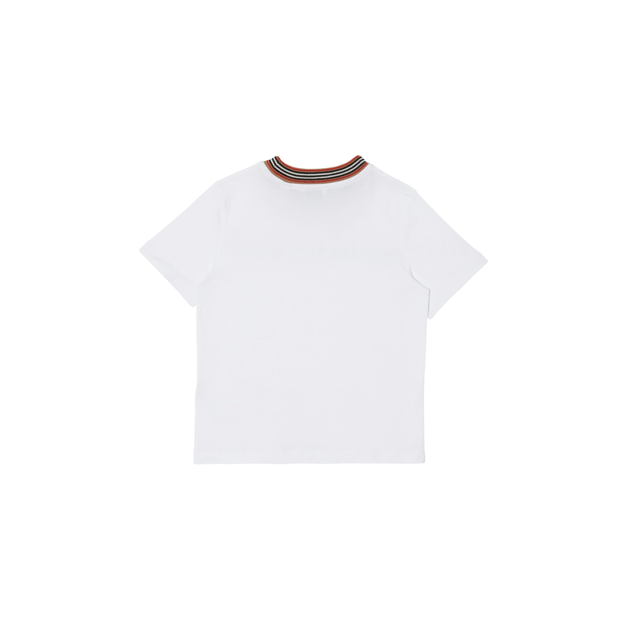 컨펙셔너리 로고 프린트 코튼 티셔츠 화이트