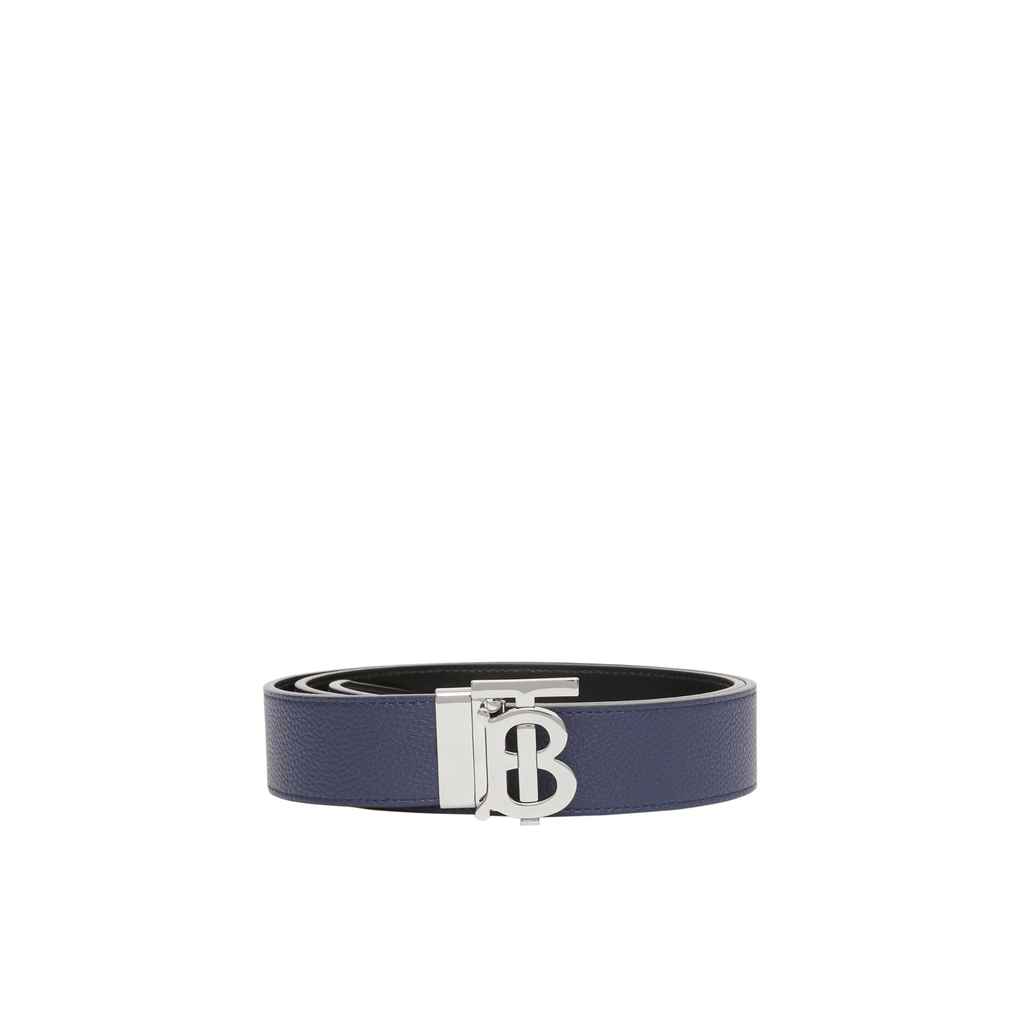 리버시블 레더 TB 벨트 네이비/블랙