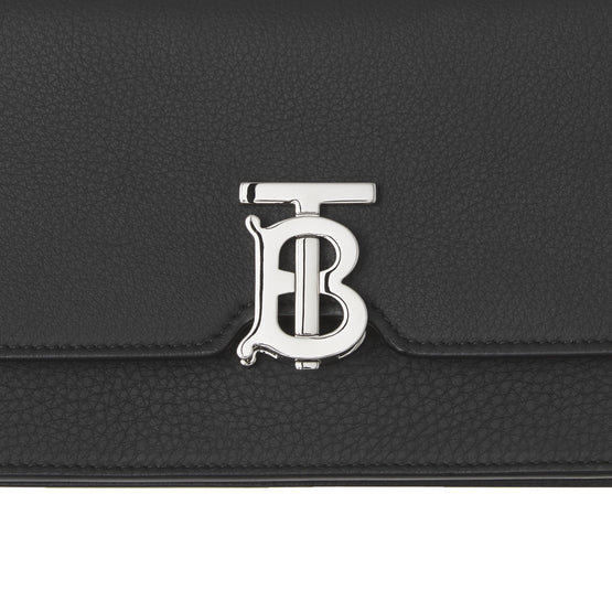 그레이니 레더 로우 로빈 백 블랙