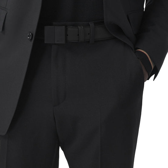 그레이니 레더 벨트 블랙