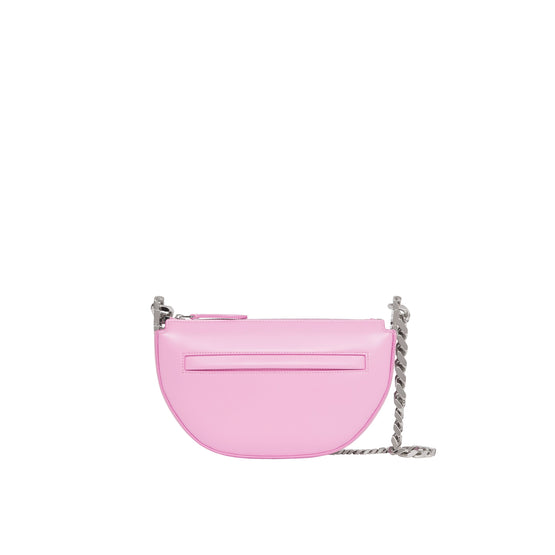 미니 레더 지퍼 올림피아 백 프림로즈 핑크