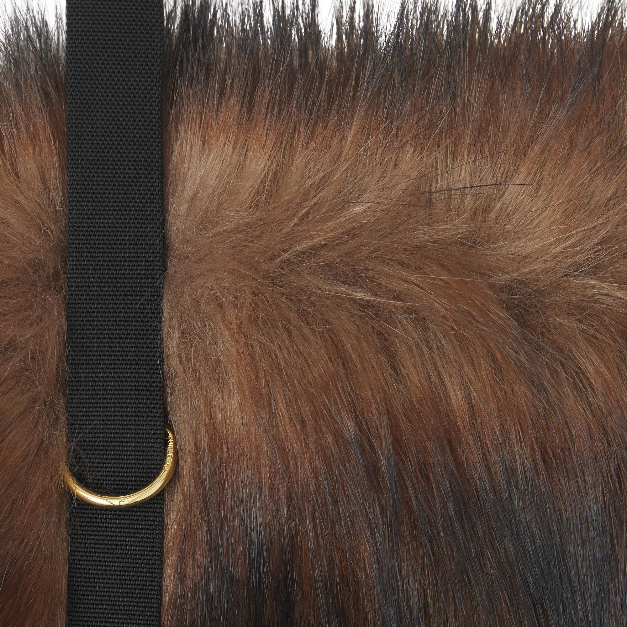 인조 퍼 라지 아스트라 백 다크 브라운