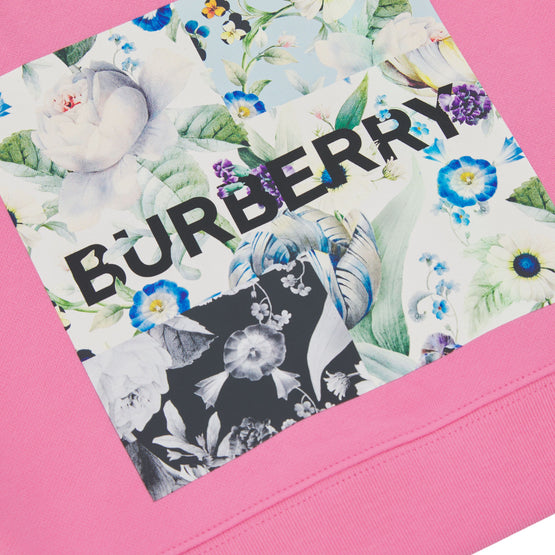 몽타주 프린트 코튼 스웨트셔츠 버블검 핑크