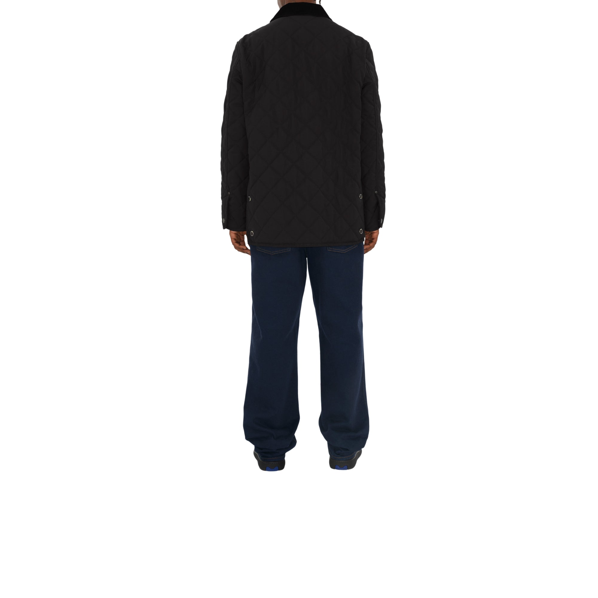 퀼팅 체온조절 반 재킷 블랙