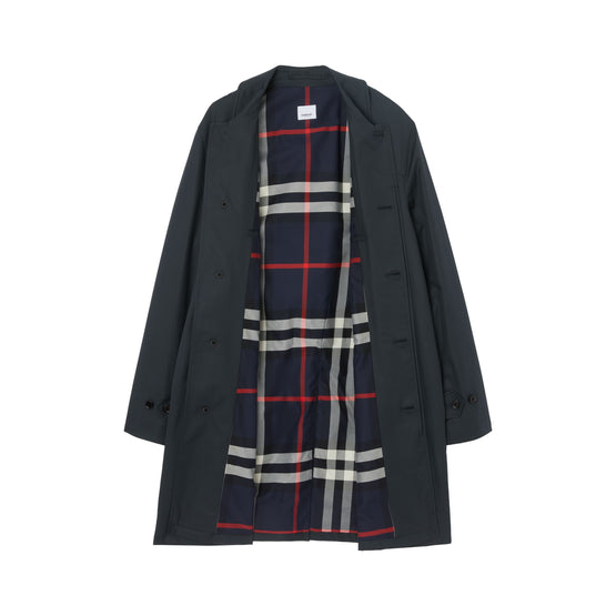 미드 렝스 라이트 개버딘 카 코트 미드나이트