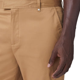 슬림핏 모노그램 모티프 스트레치 코튼 치노 카멜