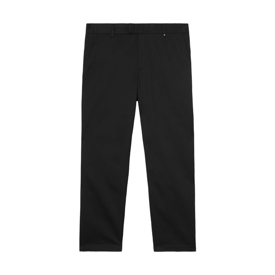 슬림핏 모노그램 모티프 스트레치 코튼 치노 블랙