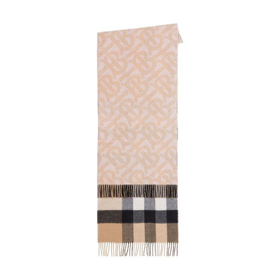 체크 캐시미어 리버시블 스카프 앨러배스터