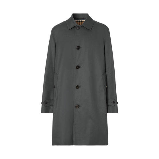 코튼 개버딘 패딩턴 카 코트 그라파이트 그레이