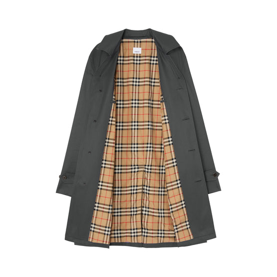 코튼 개버딘 패딩턴 카 코트 그라파이트 그레이