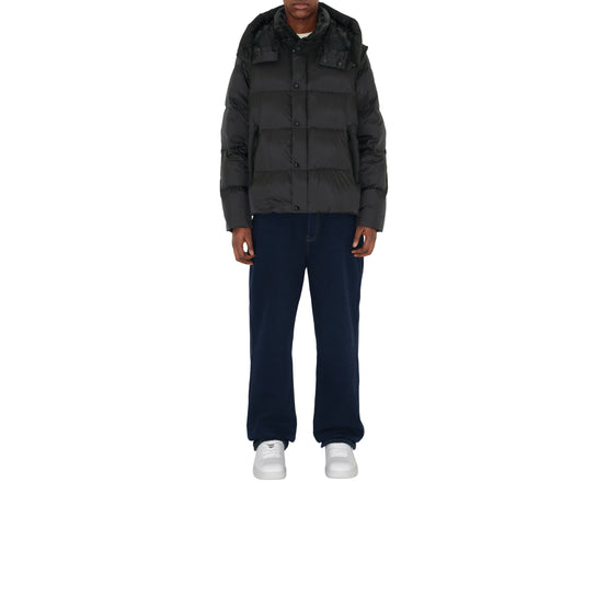 디태처블 슬리브 나일론 퍼퍼 재킷 블랙