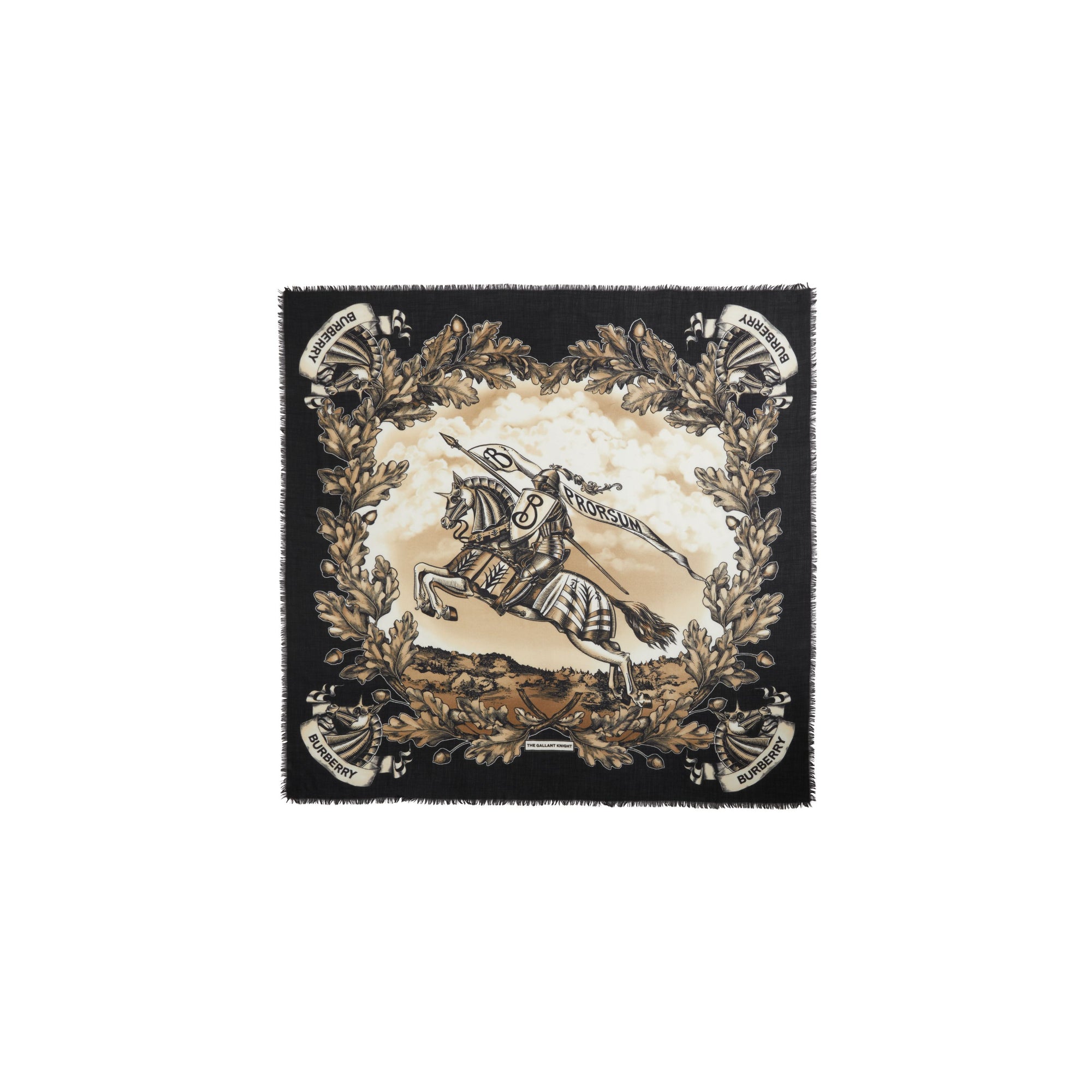 EKD 프린트 캐시미어 라지 스퀘어 스카프 아카이브 베이지