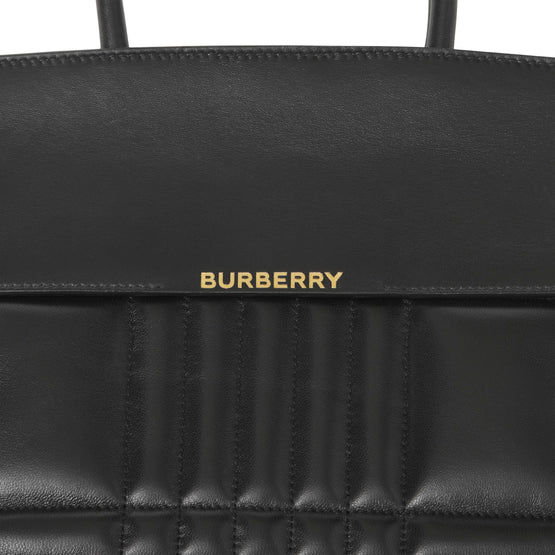 퀼팅 레더 라지 캐서린 백 블랙