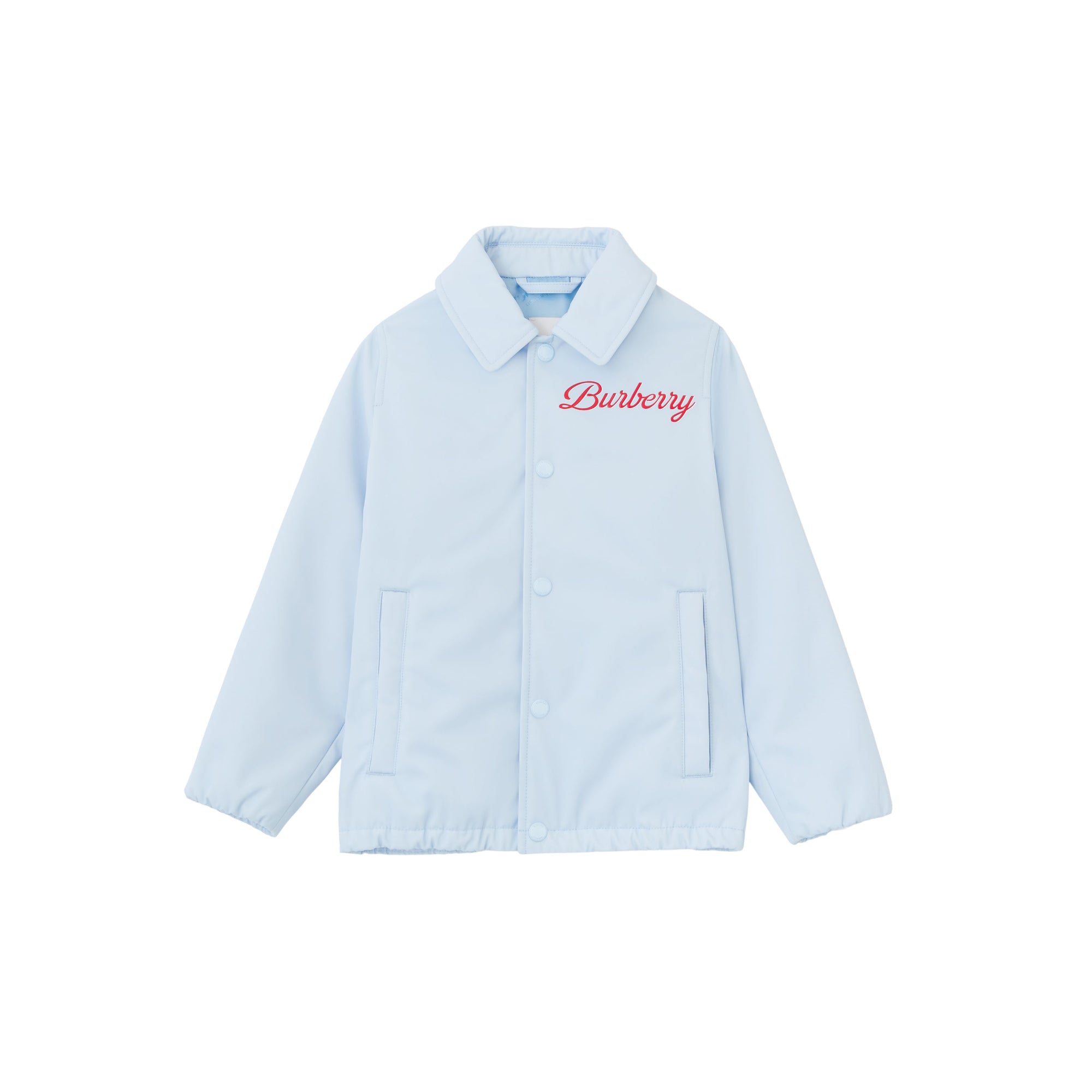 로고 스크립트 프린트 재킷 페일 블루