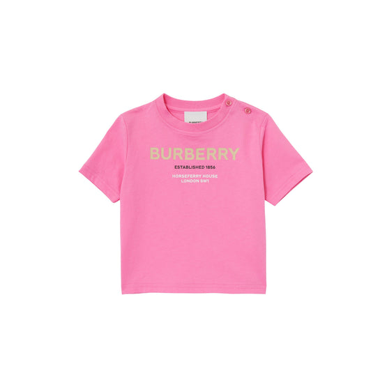 호스페리 프린트 코튼 티셔츠 버블검 핑크