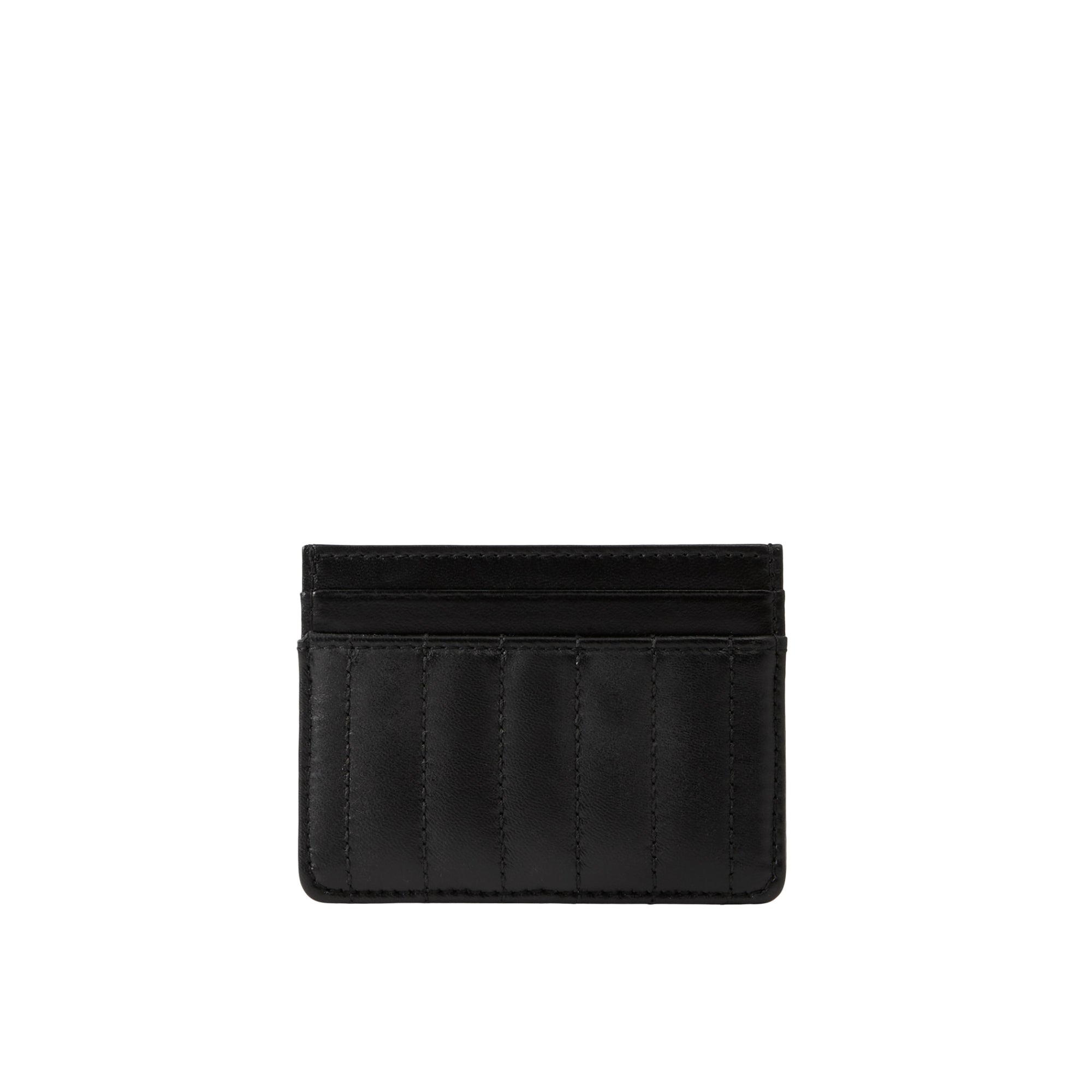 퀼팅 레더 롤라 카드 케이스 블랙/라이트 골드