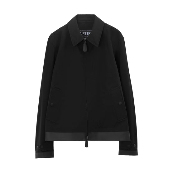 본딩 나일론 해링턴 재킷 블랙