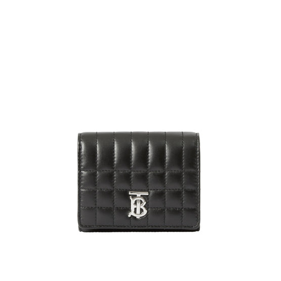 퀼팅 레더 스몰 롤라 반지갑 블랙/팔라듐