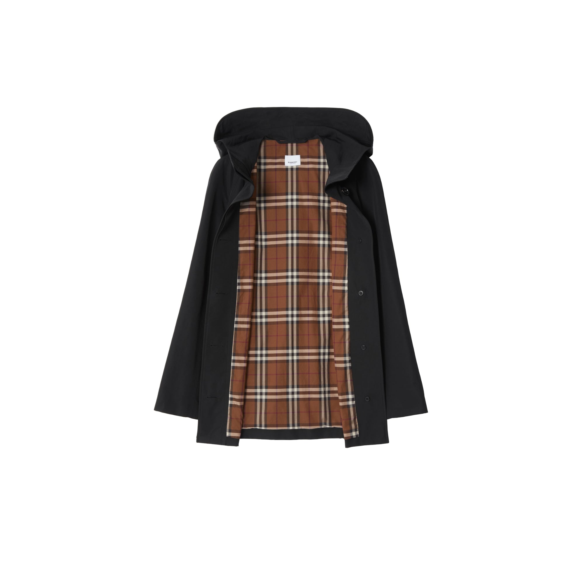 코튼 블렌드 파카 블랙