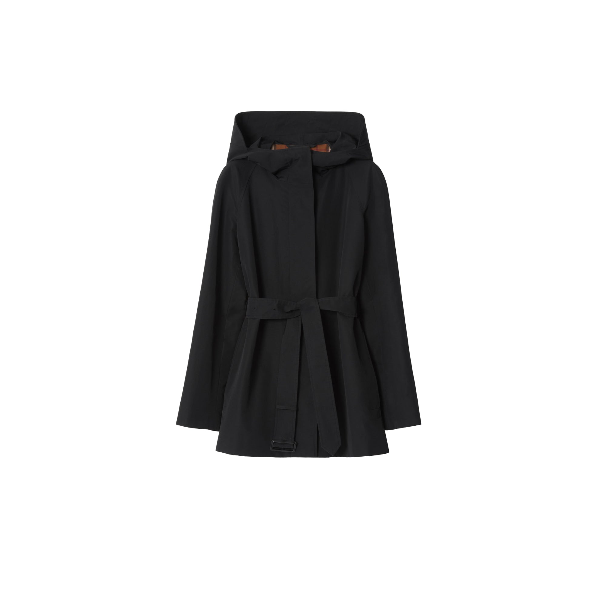 코튼 블렌드 파카 블랙