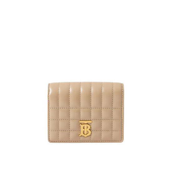 퀼팅 레더 스몰 롤라 반지갑 오트 베이지