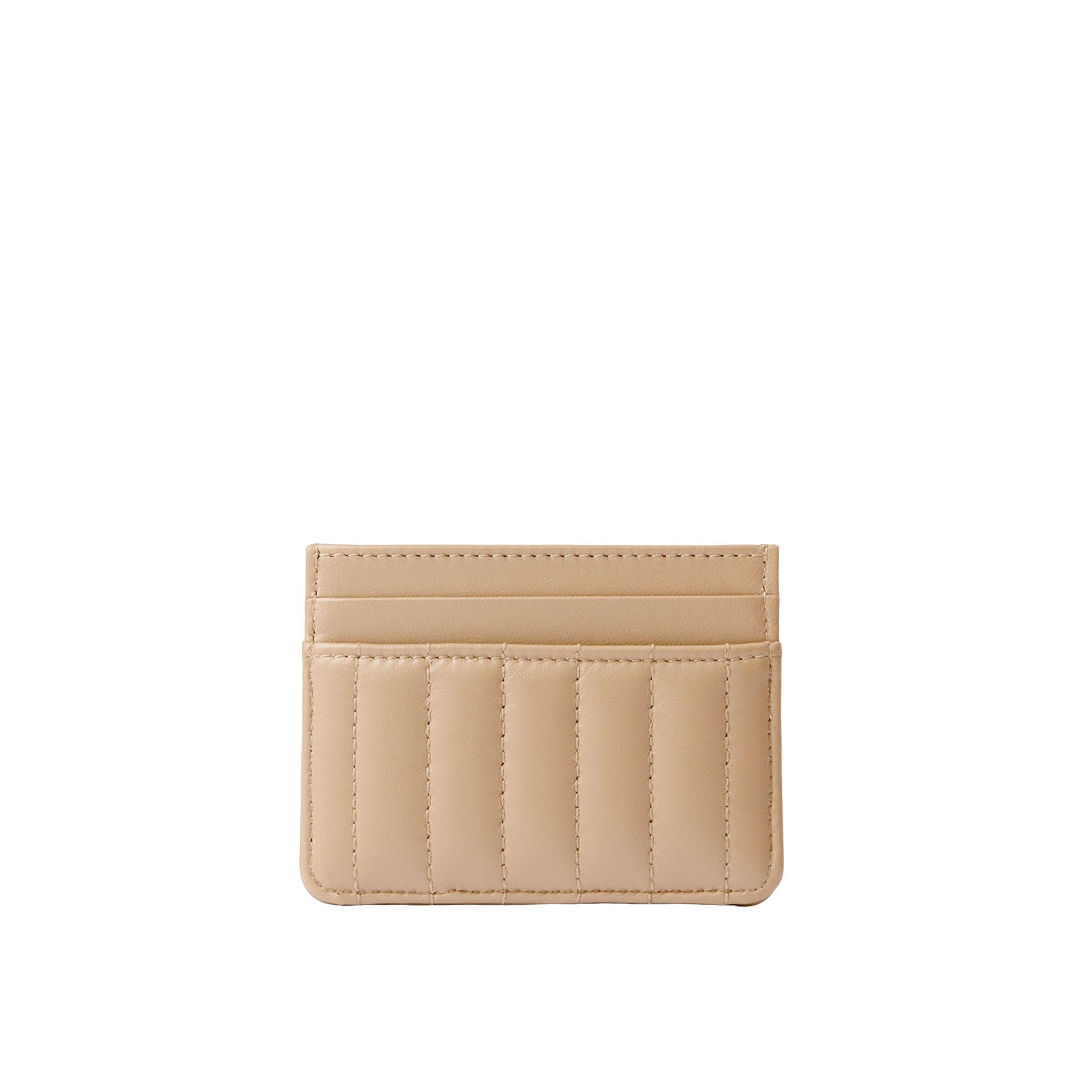 퀼팅 레더 롤라 카드 케이스 오트 베이지