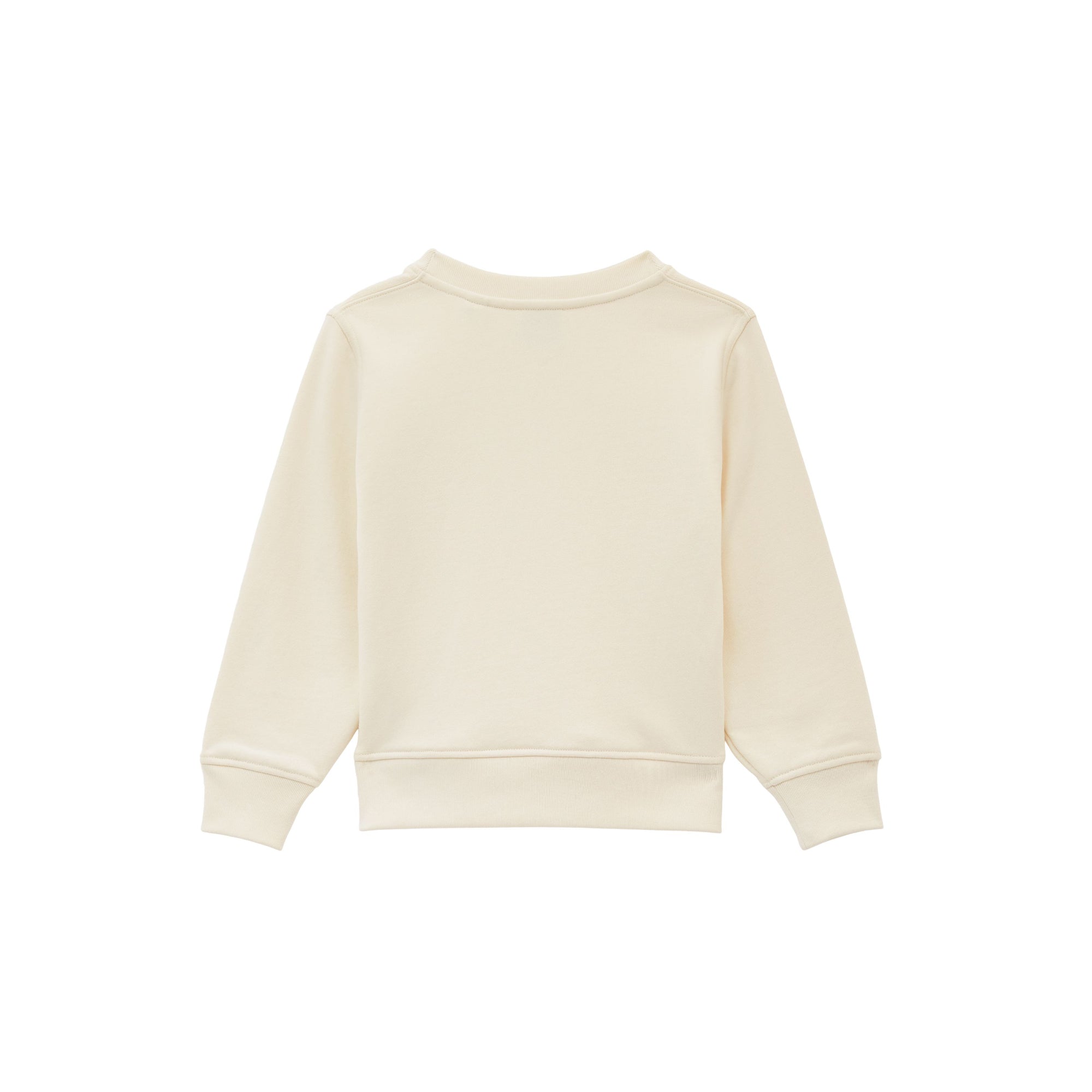 코랄 TB 프린트 코튼 스웨트셔츠 페일 크림